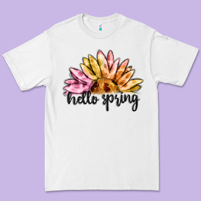 Hello Spring Premium Tee Designed By Maliassmallbusiness