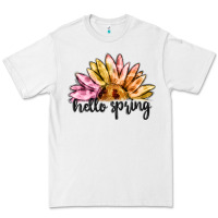 White hello spring Premium Tee - MaliasSmallBusiness