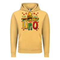 Vintage Mustard uno my first mexican birthday Vintage Hoodie - Jasminsmagicworld