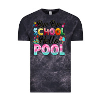 Cloud Black bye bye school hello pool Vintage Tee - BarkalooDesign