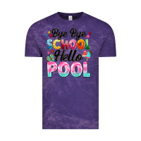 Cloud Purple bye bye school hello pool Vintage Tee - BarkalooDesign