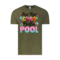 Vintage Olive bye bye school hello pool Vintage Tee - BarkalooDesign
