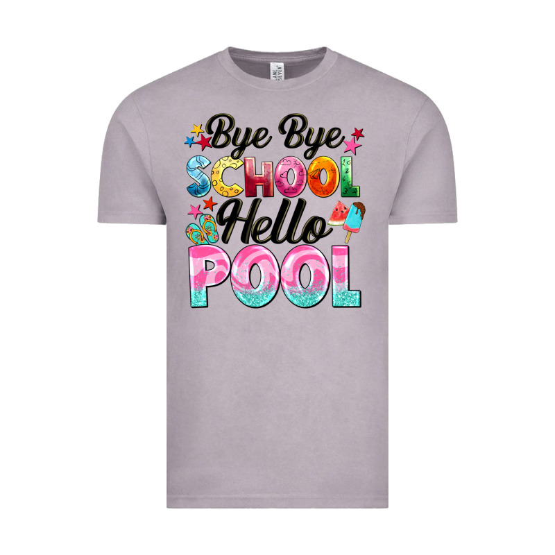 Bye Bye School Hello Pool Vintage Tee by BarkalooDesign | Teevron