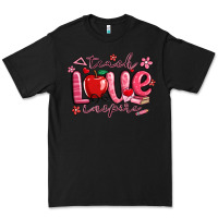 Black teach love inspire valentines day Premium Tee - MaliasSmallBusiness