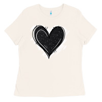 Bone black glitter heart Ladies Tee - Jasminsmagicworld