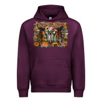 Mauve Wine cant be tamed Urban Hoodie - RacoonDesign