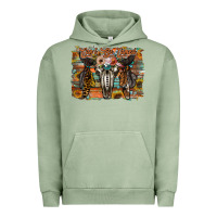 Pigment Oil Green cant be tamed Urban Hoodie - RacoonDesign