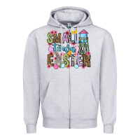 Heather Grey Easter Day Small town Easter Zipper Hoodie - OliviaCreatesArt