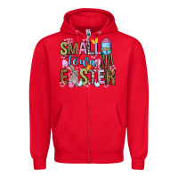 Red Easter Day Small town Easter Zipper Hoodie - OliviaCreatesArt