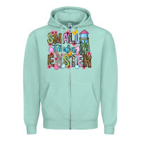 Seafoam Easter Day Small town Easter Zipper Hoodie - OliviaCreatesArt