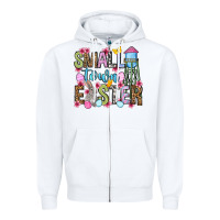White Easter Day Small town Easter Zipper Hoodie - OliviaCreatesArt