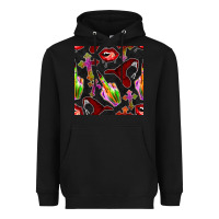 Black halloween bad witch seamless pattern Heavyweight Hoodie - BundleAndBundleShop