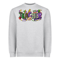 Teacher Mardi Gras Heavyweight Sweatshirt | Teevron