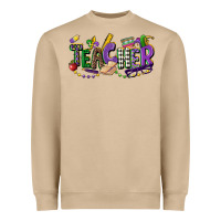 Mushroom teacher mardi gras Heavyweight Sweatshirt - CowGirlArtShop