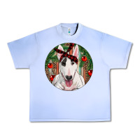 Grape Ice Christmas Bull Terrier Urban Heavy Tee - RanaPortraitStore