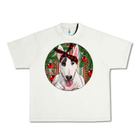 Pistachio Christmas Bull Terrier Urban Heavy Tee - RanaPortraitStore