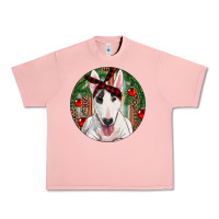 Salmon Christmas Bull Terrier Urban Heavy Tee - RanaPortraitStore