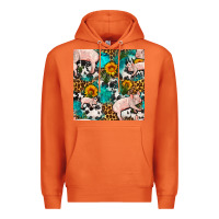 Carrot american yorkshire pig seamless pattern Premium Hoodie - FaDigitalArtStudio