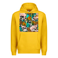 Lemon american yorkshire pig seamless pattern Premium Hoodie - FaDigitalArtStudio