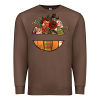 Chestnut customize floral pumpkin Premium Sweatshirt - BundleAndBundleShop
