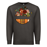 Smoke customize floral pumpkin Premium Sweatshirt - BundleAndBundleShop