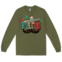 Army Green Mexican Papa Long Sleeve Tee - texasbilliewilder