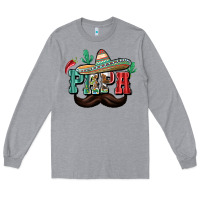Heather Grey Mexican Papa Long Sleeve Tee - texasbilliewilder