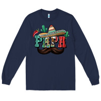 Navy Mexican Papa Long Sleeve Tee - texasbilliewilder