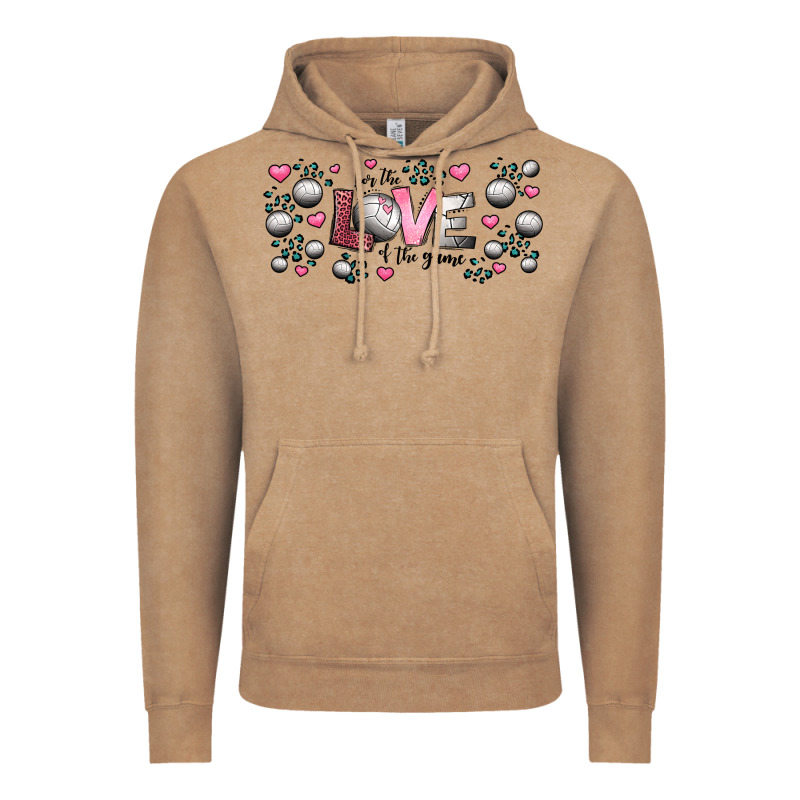 For The Love Of The Game  Volleyball Vintage Hoodie by Jasminsmagicworld | Teevron