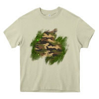 Mossy camouflage glitter patch Heavy Core Tee - AdoDesignShop
