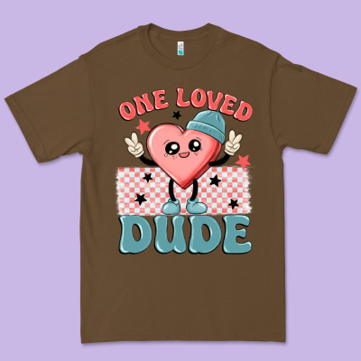 One Loved Dude Premium Tee Designed By Maliassmallbusiness