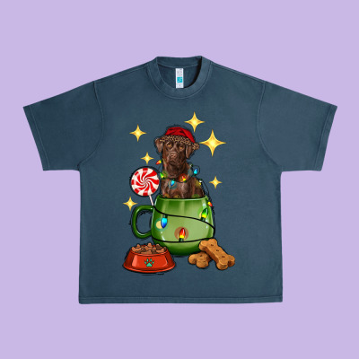 Christmas Coffee Cup With Labrador Urban Heavy Tee Designed By Ranaportraitstore