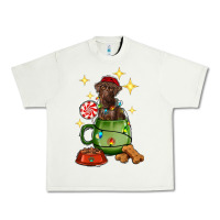 Pistachio Christmas coffee cup with Labrador Urban Heavy Tee - RanaPortraitStore