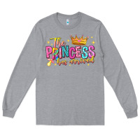 Heather Grey the princess has arrived Long Sleeve Tee - NancyCooperArtShop