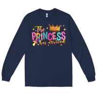 Navy the princess has arrived Long Sleeve Tee - NancyCooperArtShop