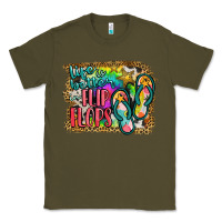 Army Green life is better in flip flops Classic Tee - JahusDesignShop
