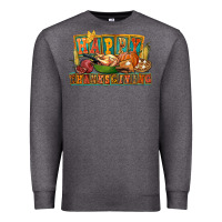Charcoal Heather happy thanksgiving Premium Sweatshirt - FaDigitalArtStudio