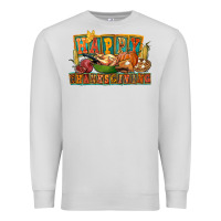 Dove Grey happy thanksgiving Premium Sweatshirt - FaDigitalArtStudio