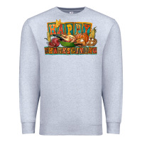Heather Grey happy thanksgiving Premium Sweatshirt - FaDigitalArtStudio
