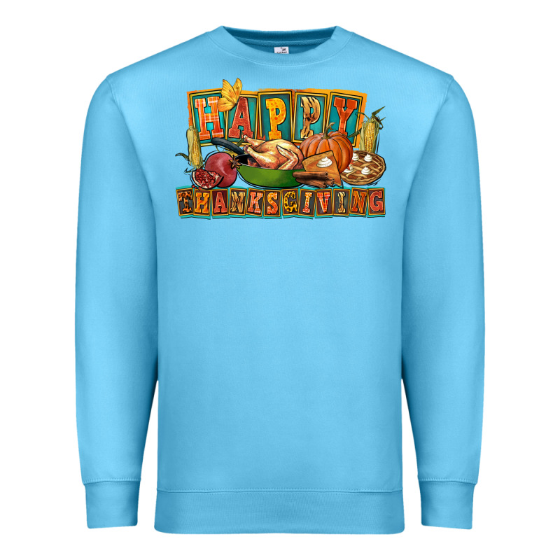 Happy Thanksgiving Premium Sweatshirt by FaDigitalArtStudio | Teevron