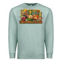 Seafoam happy thanksgiving Premium Sweatshirt - FaDigitalArtStudio
