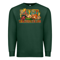 Sports Green happy thanksgiving Premium Sweatshirt - FaDigitalArtStudio