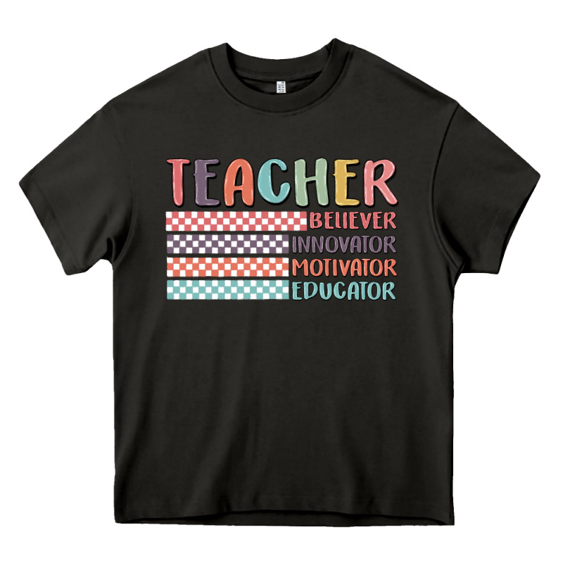 Retro Teacher Heavy Core Tee by MaliasSmallBusiness | Teevron