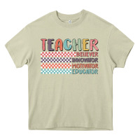 Mossy retro teacher Heavy Core Tee - MaliasSmallBusiness