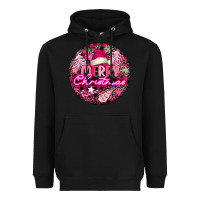 Black pink merry christmas Heavyweight Hoodie - FaDigitalArtStudio