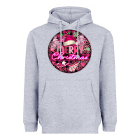 Heather Grey pink merry christmas Heavyweight Hoodie - FaDigitalArtStudio