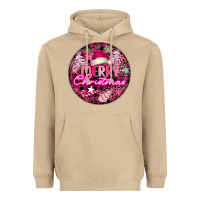 Mushroom pink merry christmas Heavyweight Hoodie - FaDigitalArtStudio