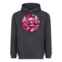 Smoke pink merry christmas Heavyweight Hoodie - FaDigitalArtStudio