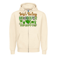 Sandshell St. Patrick's Irish today hungover tomorrow Zipper Hoodie - OliviaCreatesArt