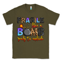 Army Green fragile like a bomb ready to explode Classic Tee - Artiststas